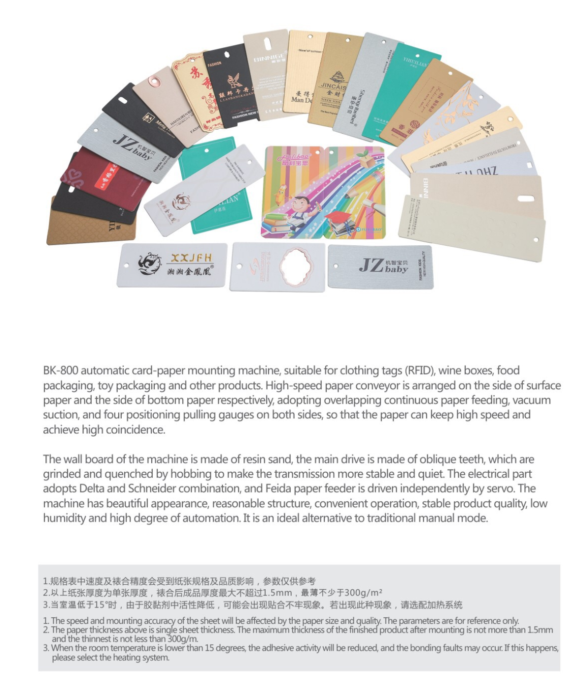 Karton -Laminiermaschine 