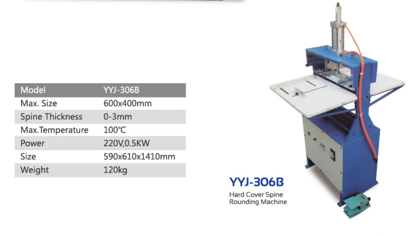 Harte Cover-R&uuml;ckenrundmaschine