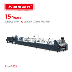 Hochgeschwindigkeitspapierkasten-faltende Klebemaschine mit 350m/min.