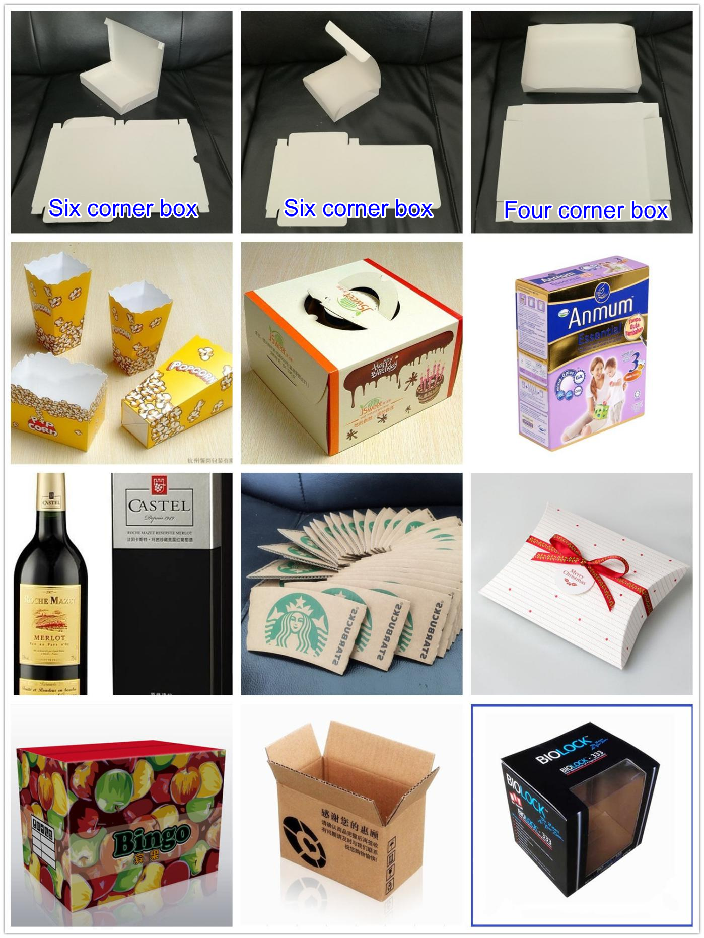 Automatische Gluer -Maschine 4- und 6 Eckfolger