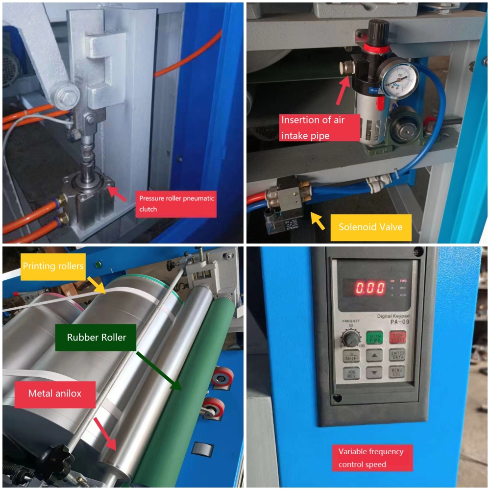 Drei Farbflexo -Druckmaschine