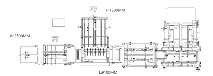 Automatische Abdeckungsmaschine f&uuml;r starre Box